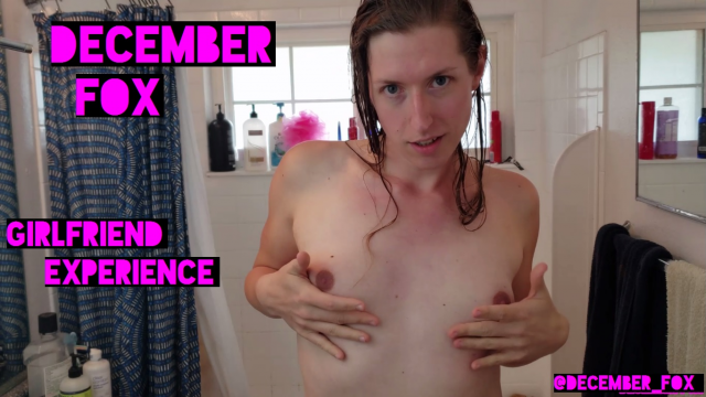 Surprised after my shower GFE video from December Fox