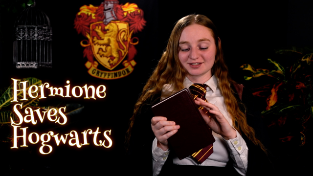 Hermione Saves Hogwarts video from Delilah Cass