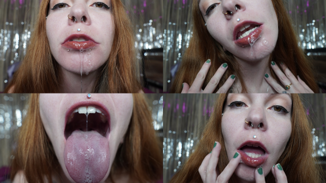 Close Up Mouth, Drool, & Kissing Fetish video from Delphoxi
