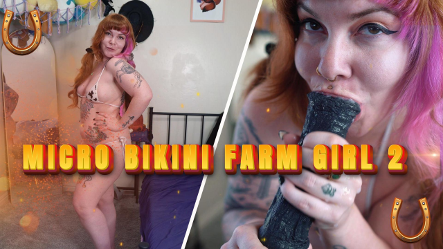 Micro Bikini Farm Girl Loves Massive Horse Cock 2 video from Delphoxi