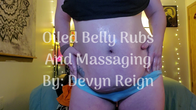 Oiled Belly Rubs And Massaging video from Devyn Reign