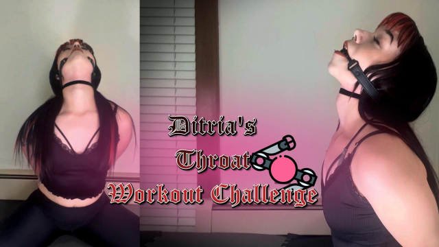 Ditria's Throat Workout Challenge video from Ditria Rose