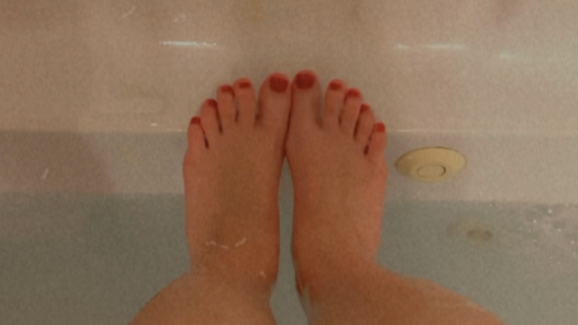 Milky soap foot massage and teaser video from Ellie Foxxx