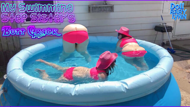My Swimming stepSisters Butt Crack video from DollBabyLynn