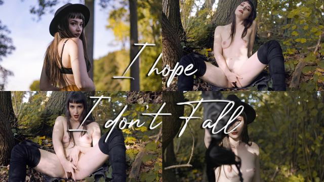 POV outdoor orgasm: I hope I don't Fall video from Domino Faye