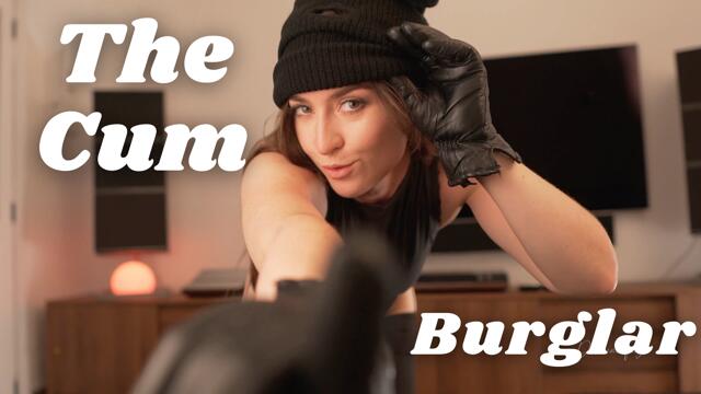 The Cum Burglar: POV fucking and leather glove fetish video from Domino Faye
