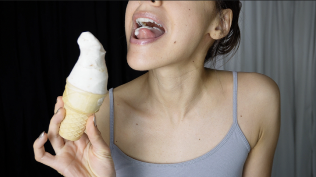 Enjoying a Vanilla Ice Cream Cone video from Easy Andy