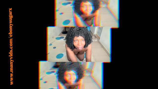 Ebony Slave Girl Begs For Master's Cock - Roleplay video from