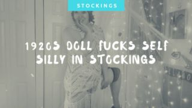 1920s Doll Fucks Self Silly In Stockings [B&W] video from Ellamourne
