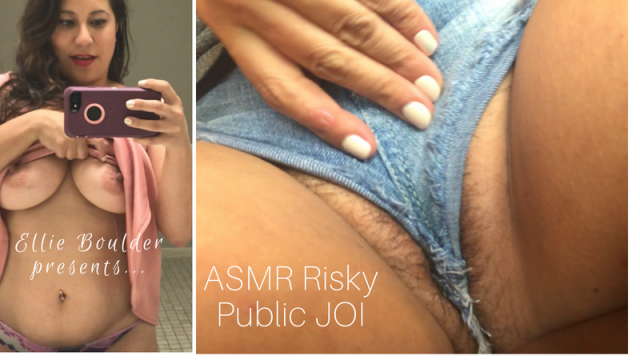 ASMR Risky Public JOI video from Ellie Boulder