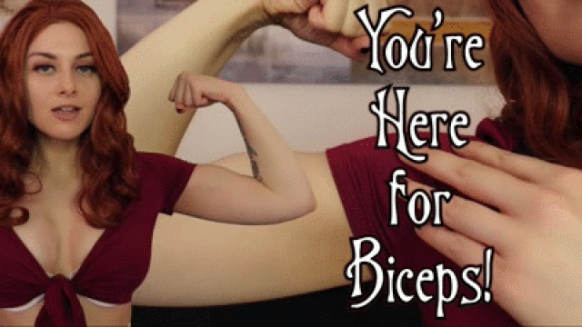 YOU'RE HERE FOR BICEPS video from Ellie Idol