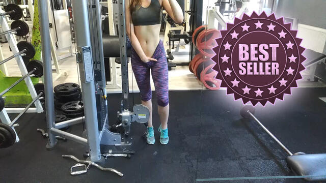 Almost caught in gym during squirting video from Emily Bee
