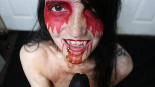 Messy Vampire Blowjob video from Espi Kvlt