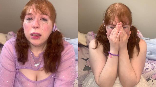 Chubby Cutie Cries and Undresses video from Evelyn Knight