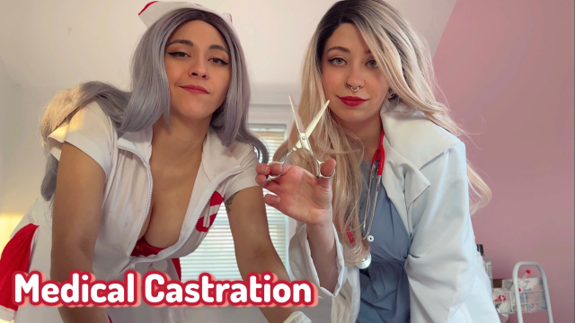 Castrated for Ogling The Nurse video from Kim And Vivi
