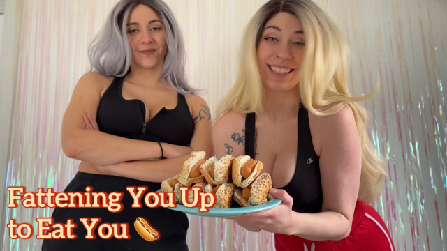 Expanding Your Belly, and Filling Ours - Same-Size Vore video from Kim And Vivi