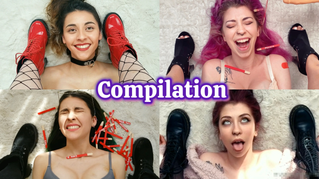 Face Fetish - Raffle Winner Compilation Mouth Catch Game video from Kim And Vivi
