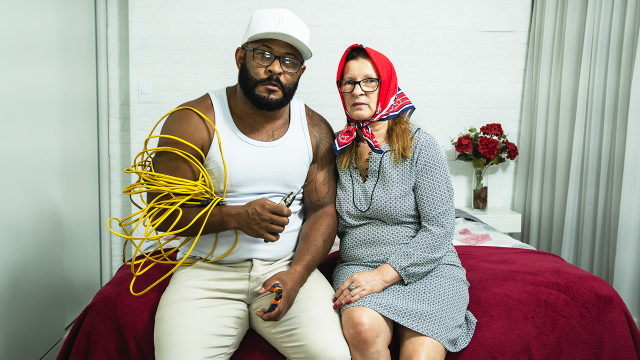 granny rough ass fucked by an electrician video from FetishIslands