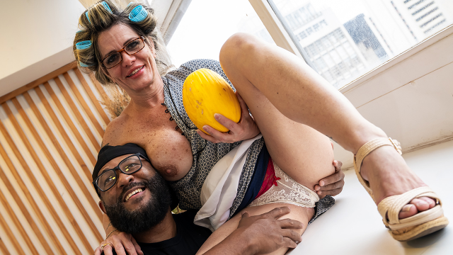 mature ass fucked by vegetable supplier video from FetishIslands