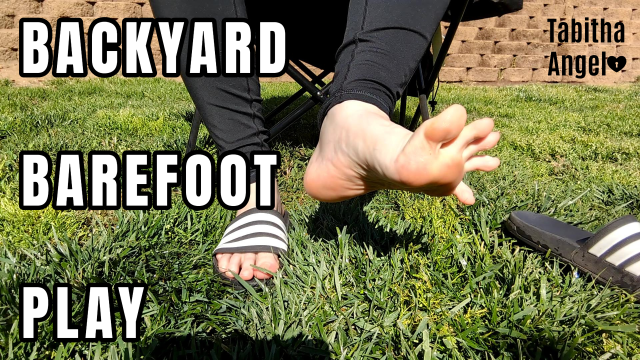 Backyard Barefoot Play video from Tabitha Angel