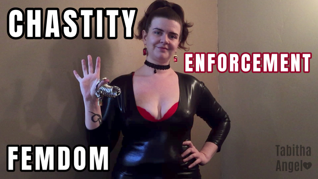 Chastity Encouragement FemDom video from Tabitha Angel