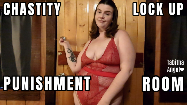 Chastity Lock Up Punishment Room video from Tabitha Angel