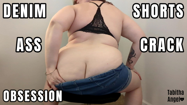 Denim Shorts Ass Crack Obsession video from Tabitha Angel