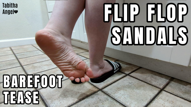 Flip Flop Sandals Barefoot Tease video from Tabitha Angel