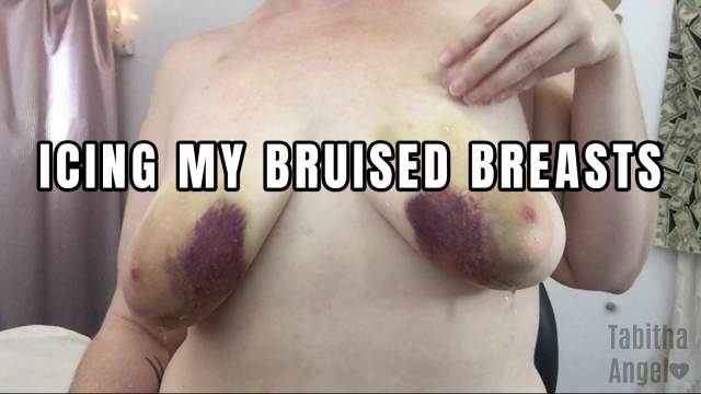 Icing My Bruised Breasts video from Tabitha Angel