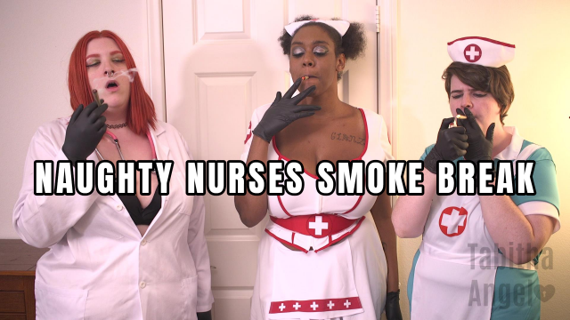 Naughty Nurses Smoke Break video from Tabitha Angel