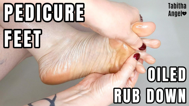 Pedicure Feet Oiled Rub Down video from Tabitha Angel