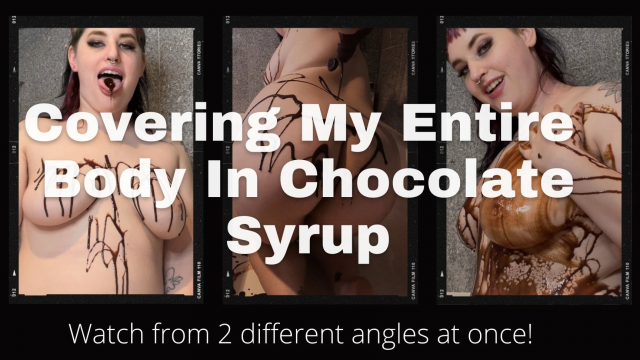 Covering My Body In Chocolate Syrup video from Phoenix Bates
