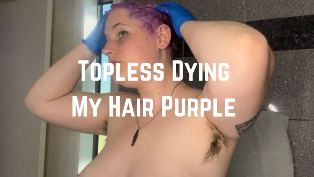 Dyeing My Buzz Cut Purple video from Phoenix Bates