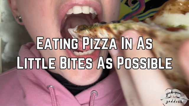 Eating Pizza In As Little Bites As Possible video from Phoenix Bates