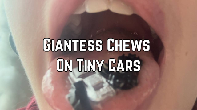 Giantess Chews On Tiny Cars video from Phoenix Bates