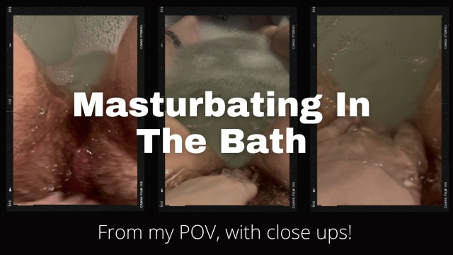 Hairy Pussy Bath Masturbation video from Phoenix Bates