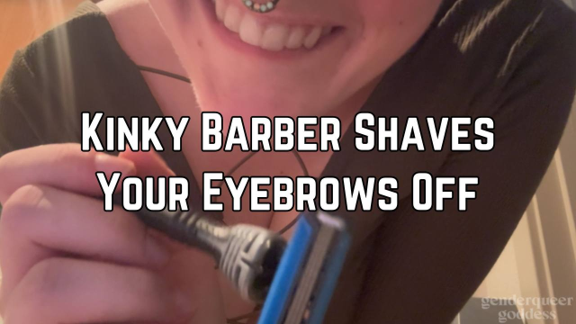 Kinky Barber Shaves Your Eyebrows video from Phoenix Bates
