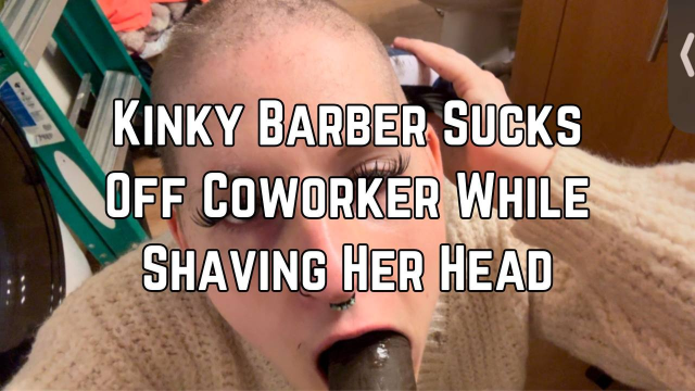 Kinky Barber Sucks Coworkers Dick While Shaving Head video from Phoenix Bates