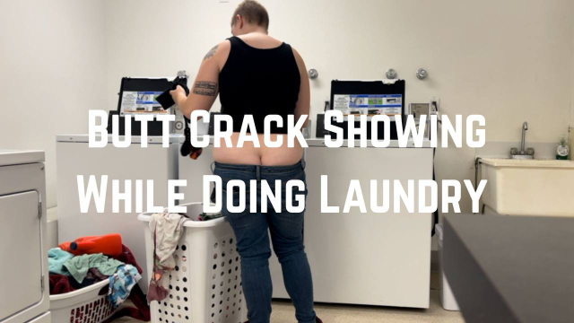 Laundry Butt Crack video from Phoenix Bates