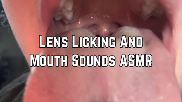 Lens Licking And Mouth Sounds ASMR video from Phoenix Bates