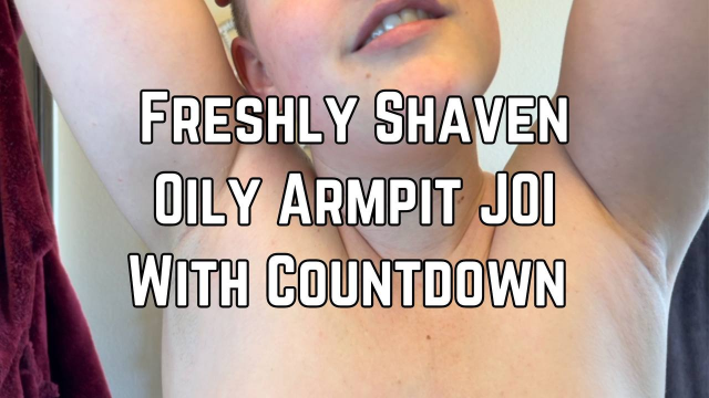 Oily Shaved Armpits JOI video from Phoenix Bates