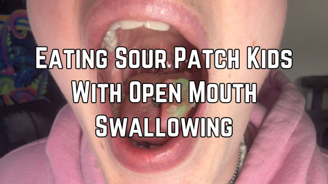 Open Mouth Eating Sour Patch Candy video from Phoenix Bates