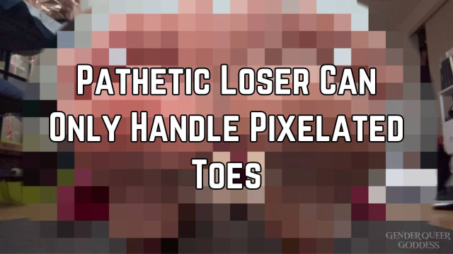 Pixelated Foot Tease And Humiliation video from Phoenix Bates