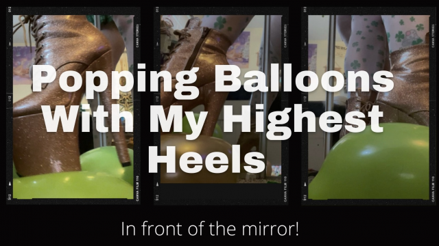 Popping Balloons With My Heels video from Phoenix Bates
