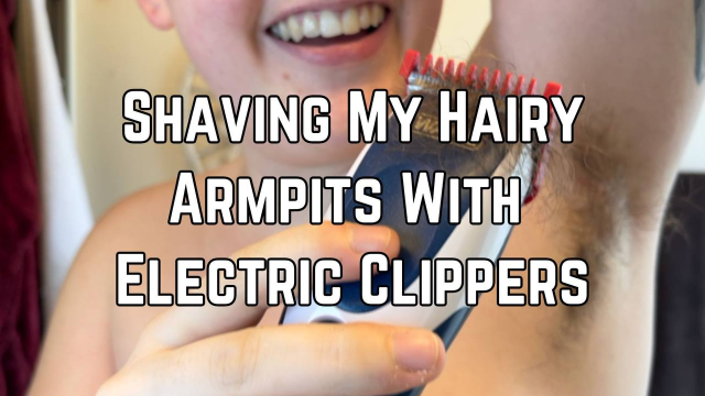 Shaving My Hairy Armpits video from Phoenix Bates