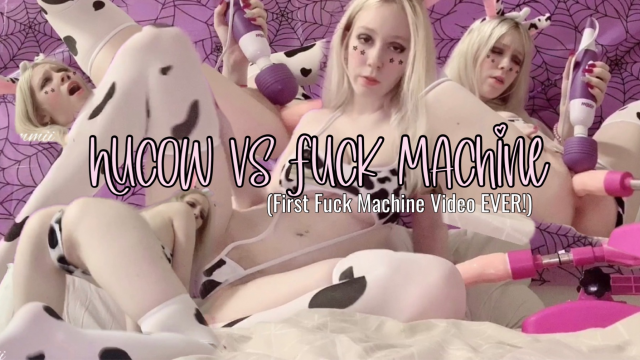 Hucow's First Fuck Machine video from Gigi Sweets