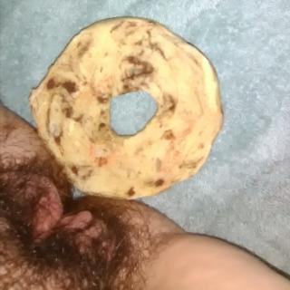 Time of the month and wipingbit all over my tits while feeding you some of it spread on a french toast bagel like jelly photo gallery by Tazzie Marie