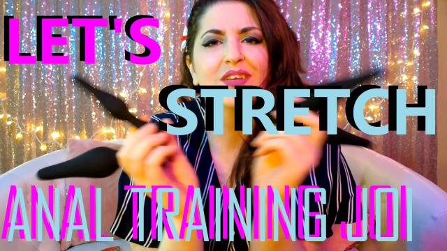 Let's Stretch! Anal Training Butt Plug Masturbation JOI video from Joules Opia