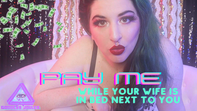 Pay Me While Your Wife Is In Bed Next To You video from Joules Opia