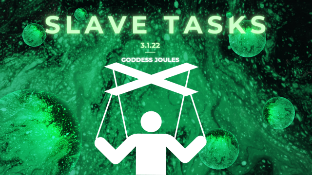 Slave Tasks Audio March 2022 video from Joules Opia
